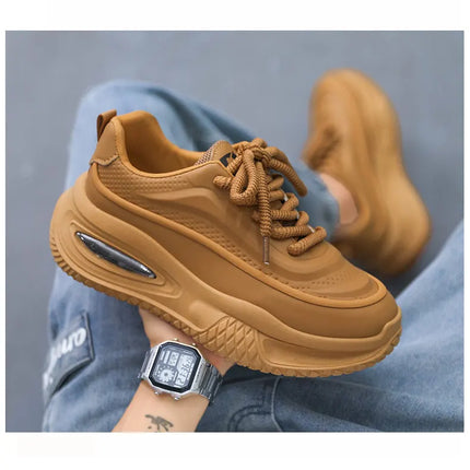 Men's Casual Sports Shoes, Fashionable Thick-Soled Skateboarding Shoes, Trendy and Comfortable Men's Outdoor Shoes