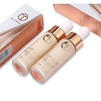 Natural Finish Liquid Foundation Full Coverage Makeup Base Oil Free BB Cream Long Lasting Face Concealer Cosmetics