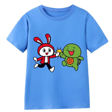 Kids Maizen JJ and Mikey T Shirt  Boys 100% Cotton Cartoon Tee Girls YouTube YouTuber Printed Top Wish Asha Children Clothes