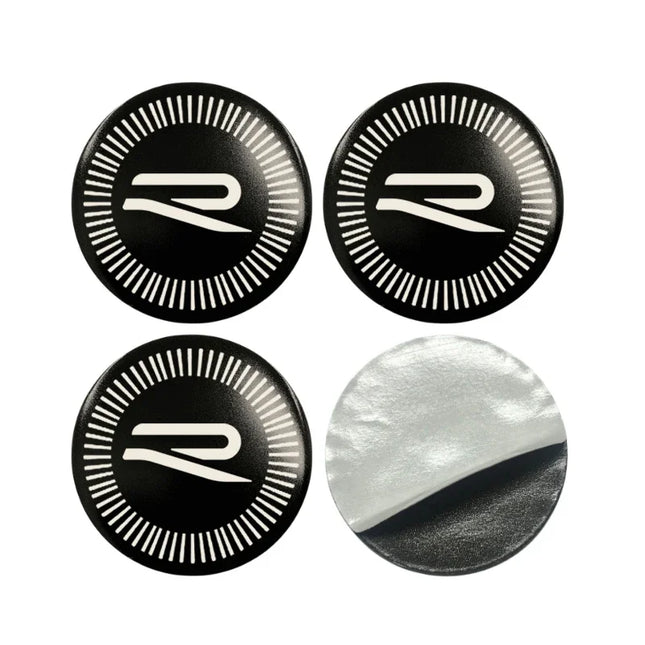 4pcs 56/60/65mm Car Wheel Center Stickers for Volkswagen VW Rline Polo Golf Passat B5 B6 B7 MK6 Scirocco Santana Touran Magotan