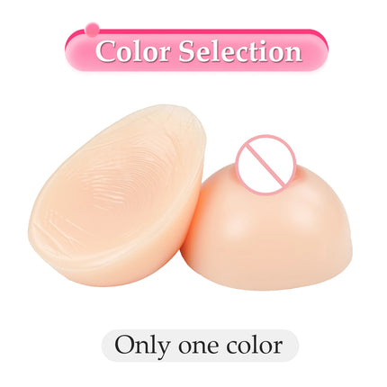 KUMIHO Fake Boobs Self-Adhesive Silicone Breast Form for Drag Queen Transgender Crossdresser Cosplay Mastectomy Prothesis
