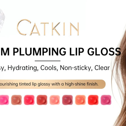 CATKIN Lip Essence Lipstick Lip Glaze Mirror Water Gloss Lip Gloss Moisturizing Glass Dudu Lip Lotion Lip Gloss 3.5g