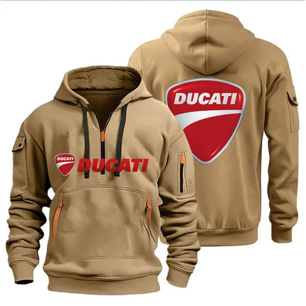 Ducati Men's Hooded Sweatshirt Spring Autumn Outdoor Sportswear Fashionable Casual Motorcycle Enthusiasts Clothing 2026