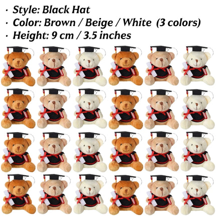 Graduation Bear Plush Gift Bulk 2026 Bear Stuffed Animal with Cards Graduation Cap Class of 2026 Presents for Kindergarten Eleme