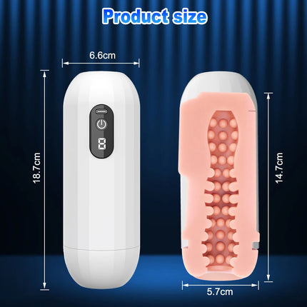 Automatic Male Masturbators  Vibrating Machine Masturbation Cup Penis Stimulation Pocket Pussy Adult Sex Toys for Men