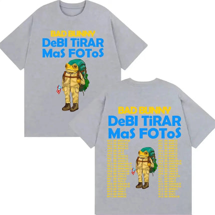 Rapper Bad Bunny Should Take More Photos DTMF Album 2026 T-shirts Men Women Vintage Cartoon Fashion Short Sleeve T Shirt Streetwear