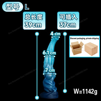 Huge Long Anal Plug/Dildo Monster Alien Large Butt Plug Silicone Suction Cup Anal Dilator G-Spot Sex Toys For Women Men Ass Toys