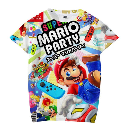 Mario Joint-Label Short-Sleeved Men's Lightweight Summer Round-neck Trendy Brand Great Look Loose Louis Giacosa Kabba