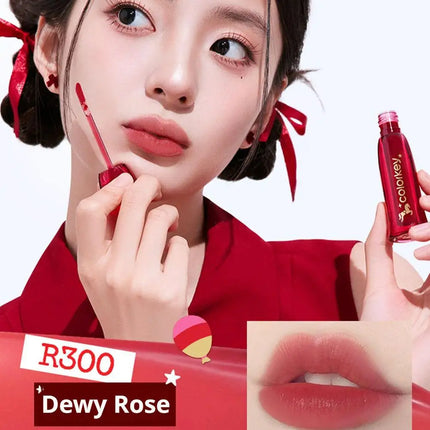 COLORKEY [Year of the Horse Limited Edition] Water Mist Lip Glaze Set Unique Gift Box  Matte Velvet Lipstick Eyeshadow Makeup