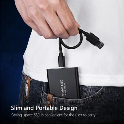 16TB Large Capacity External Hard Drive Quiet Operation Mobile Storage SSD USB3.2 Type-C High Speed Solid Stae Disk For PC MAC