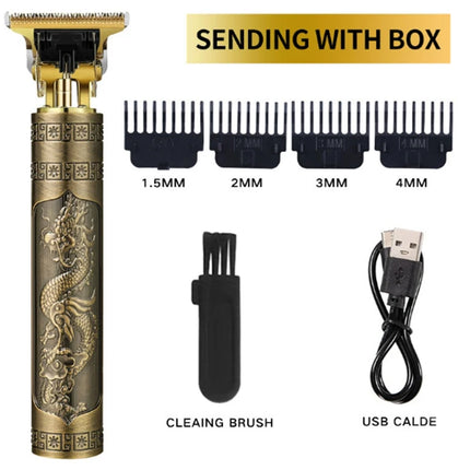 T9 Carving Hair Clipper Professional Hair Cutting Machine Barber Rechargeable Hair Trimmer Metal Haircut Machine Clipper for Men