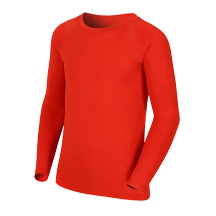 Kids Children Boy Girl Compression Running Long T Shirt Fitness Sport Basketball Football Gym Sportswear Soccer Clothes 25