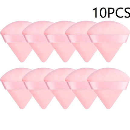 10PCS Puff Triangle Makeup Beauty Sponge Puff Triangle for Powder Makeup Blender Finger Puff Make Up Accessories Cosmetics PF03