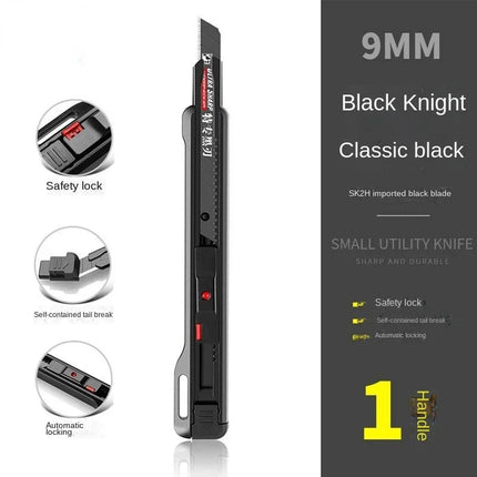 Portable Utility Knife Home Portable Paper Cutting Knife Carbon Steel Blades with Safety Lock Student DIY Handicraft Tool