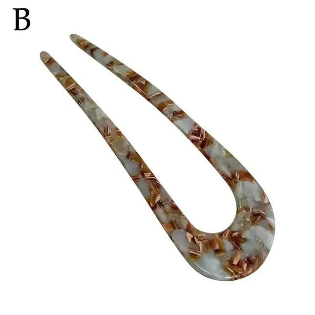 U-shaped Hairpin Female Meatball Head Pan Hair New Head Simple Chinese Modern Style Temperament