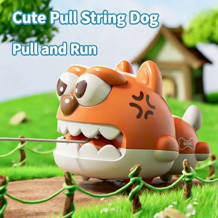 Baby Puppy Toy Car Cable Inertial Sliding Visual Sensory Cultivation Baby Early Education Puzzle Toy Parent Child Interaction