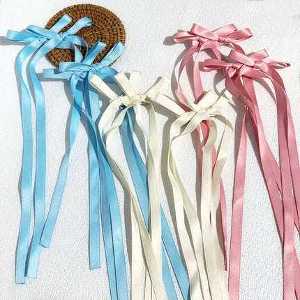Fashion Bow Ribbon Hair Clips For Women Girls Lace Hairpins Barrettes Set Korean Bow Clips Party Hair Accessories Headwear Gifts