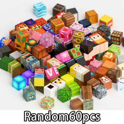 Magnetic Building Blocks Mine World Magnetic Ender Dragon Head Portal Construction Brick Cube Toy Set Gift for Boy Girl Children