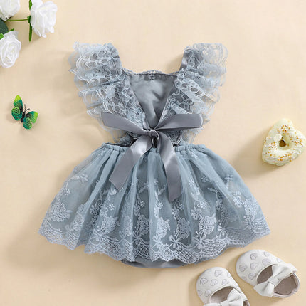Summer Newborn Baby Girls Tutu Rompers Lace Skirts Infant Party Sleeveless Jumpsuits Clothes KIds Bodysuits Dress Clothes