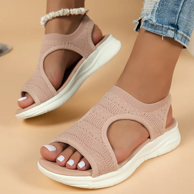 Toe open spot 2025 fish mouth casual fashion sandals low-heeled women