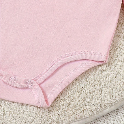 Baby girl clothes 3PCS Baby girl onesies spring and autumn long-sleeved onesie cotton  newborn baby clothes  0-12 months
