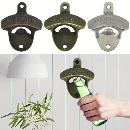 10PCS Corona Extra Wall Mounted Bottle Opener with Screws Easy Install Ideal for Home Bar and Kitchen Gadgets DIY Bottle Opener
