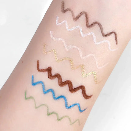 7 Colors Colorful Glitter Gold Eyeliner Pen Lasting No Fade Color Women Not Blooming Matte Eye Liner Gel Pen Makeup Cosmetics
