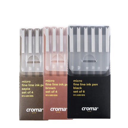 Micron Liner Fineliner Pen 0.05 0.03 0.1 0.5 Brush Tip Black Brown Fineliner Sketching Manga Drawing Pen Color Sketch Stationery