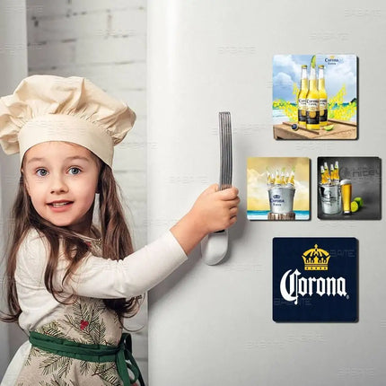 C-Corona E-Extra Beer Magnet Products Personalized Sublimation Fridge Refrigerator Magnets For Kitchen