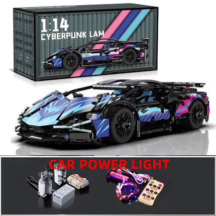 Technical Racing Sport Car Model Building Blocks technic adults 1:14 DIY Supercar Brick Puzzle Toys Kid Adult Gift（1314+granule）