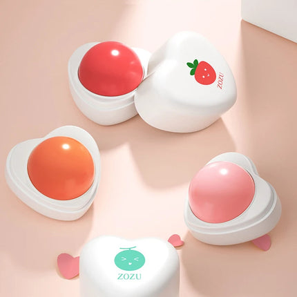 Fruit Moisturizing Hydrating Lip Balm Strawberry Peach Heart Shape Fade Lip Line Repair Lips Care Beauty and Skin Care Products