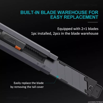 New Mini Jimihome 0.79inch Stretch Utility Knife Paper Cutters Carbon Steel Blades Pocket Knife with Safety Lock Pocket Tools