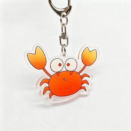 Anime Ganbare! Nakamura-kun!! Cosplay Keychain Acrylic Key Chain Crab Pendant Keyring Unisex Jewelry Bag Accessories Prop