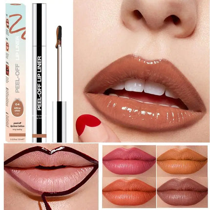 Peel Off Lip Liner Matte Lip Liner Peel Off Lipgloss Waterproof Velvet Lipline Red Brown Not Easy Fade Lipstick Cosmetic