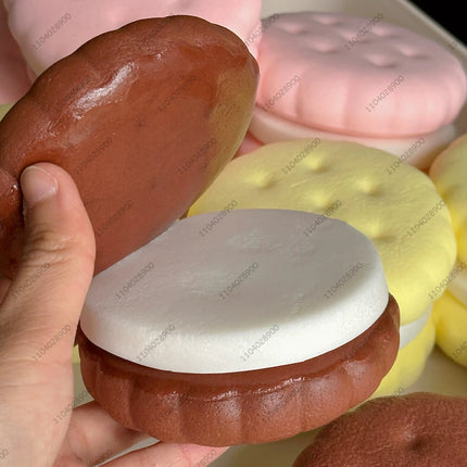 HOT! Squishy Simulated Cake Squeeze Toy Fidgets Toys Big Cookie Biscuit Slow Rising Anxiety Antistress Squishys Gift Adults Kids