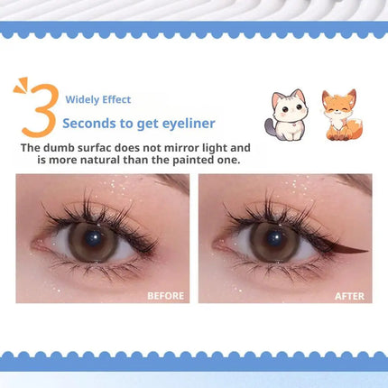 Eyeliner Stamp Stickers Water Resistant Sweat Resistant Fitting Eye Beauty Stickers Eye Eyeliner Patches Makeup Stencils