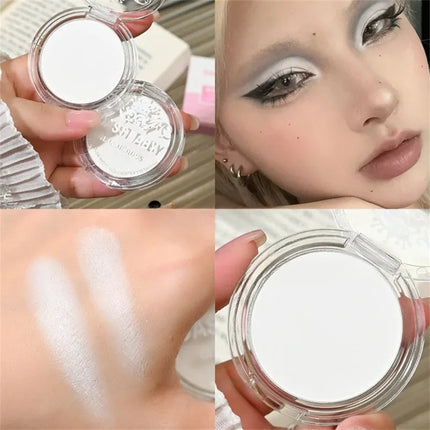 Single Matte Highlighter Palette White Beige Face Nose Brighten Contour Makeup Tea Brown Eye Shadow Lying Silkworm Rouge Powder