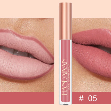 Handaiyan Lip Liner Lipgloss Set Waterproof Matte Liquid Lipstick Pencil Sexy Red Long Lasting Lipliner Makeup Cosmetics