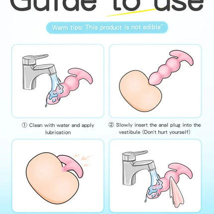 Soft Silicone Anal Plugs Anal Beads Dildo Butt Plug Prostate Massage Unisex Sexy Stopper Adult Sex Toy for Men Women Adult Games
