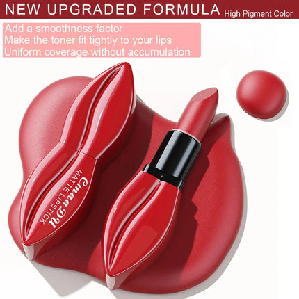 5pcs Matte Lipstick Makeup Set Super Smooth Texture Long Lasting Lipstick Kit High Pigment Sexy Lip Stick with Perfect Gift Box
