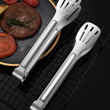Stainless Steel Food Tongs Barbecue Tongs Meat Salad Steak Food Serving Clip Tweezers Long BBQ Cooking Tongs Kitchen Utensils