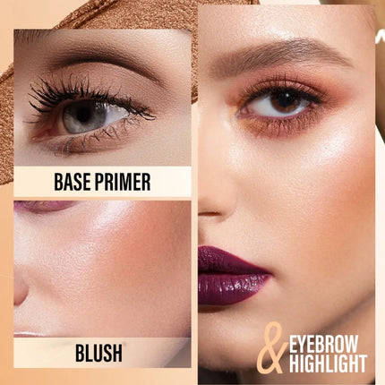 12 Colors Pearly Eyeshadow Stick Waterproof Glitter Matte Nude Eye Shadow Pencil High Pigmented Shimmer Eyeshadow Makeup Tool