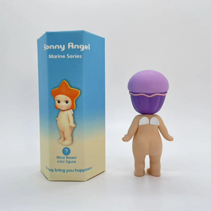 Sonny Angel Mini Figure  New Marine Series Blind Box  Toy for Girl Starfish Blowfish Manta Penguin Shell SAS65383