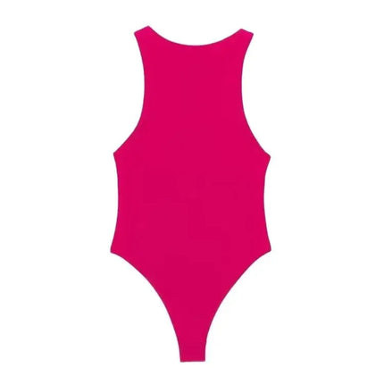 Women Fashion With Halter Neck Skinny Bodysuit Sexy Sleeveless Snap-button Female Playsuits Mujer
