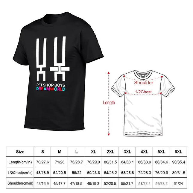 Pet Shop Boys T-Shirt tees blanks anime clothes sublime men clothing