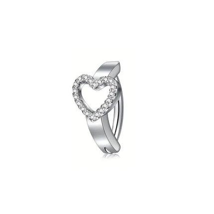 1PCS Heart Crystal Belly Button Rings For Women Fashion Reverse Belly Piercing Buckle Butterfly Navel Barbell Body Jewelry Gift