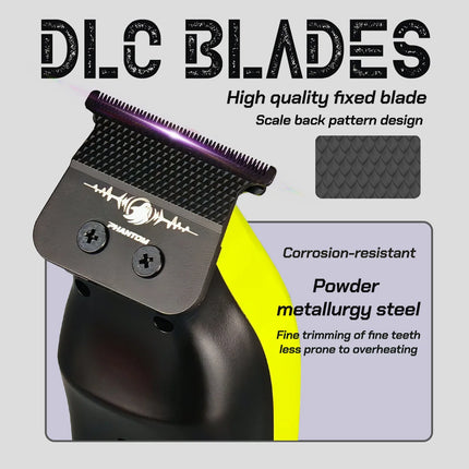 DKBAG Outer Rotor Brushless Motor Professional Men's Fade Clipper Set Barber DLC Blade Base Charger Hair Trimmer