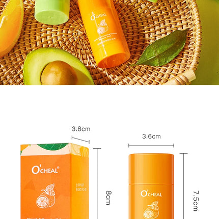 Ocheal Avocado Cleansing Makeup Remover Gel Stick Facial Eye Lip Orange Deep Cleaning Balm Cream Stick Clean Cleanser Skin Care