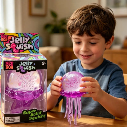 Cute Nee Doh Jelly Hops Octopus Fidget Toy, Waterproof Water Play Sensory Toy, Great Gift for Boys and Girls