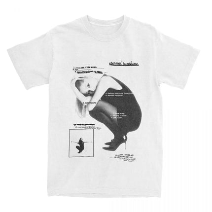 Eternal Sunshine Tracklist Music T-Shirt Summer Ariana Grandes T-Shirts Cotton Cool Tee Shirt for Couple Short Sleeve Tops